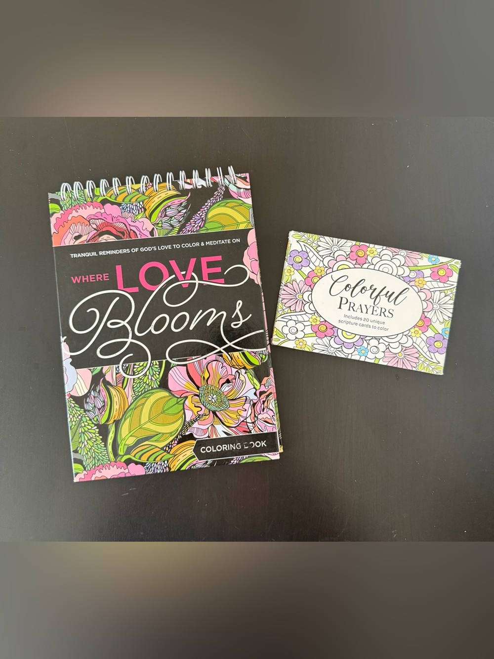 Christian Coloring Book + 20 Prayer Scripture Cards Gift Set
